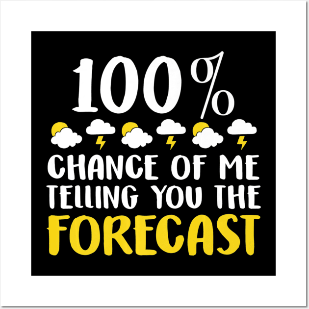 Funny Weather Forecast Tees Humor Kids Gifts Wall Art by Olegpavlovmmo